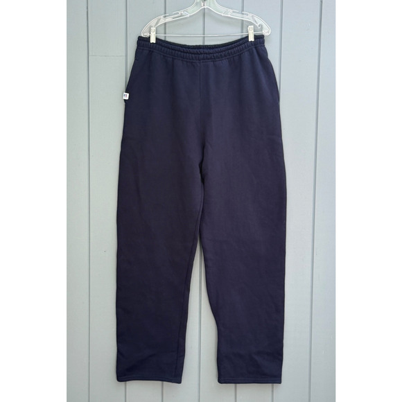 Vintage RUSSELL ATHLETIC Open Bottom Sweatpants Mens Fleece WIDE LEG Size 2XL - Picture 3 of 8